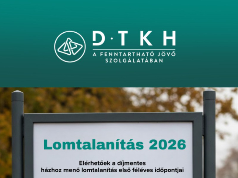 Elérhetőek a 2026. év első félévre vonatkozó díjmentes házhoz menő lomtalanítási időpontok